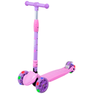 Самокат 3-колесный Bunny, 135/90 мм, розовый/фиолетовый